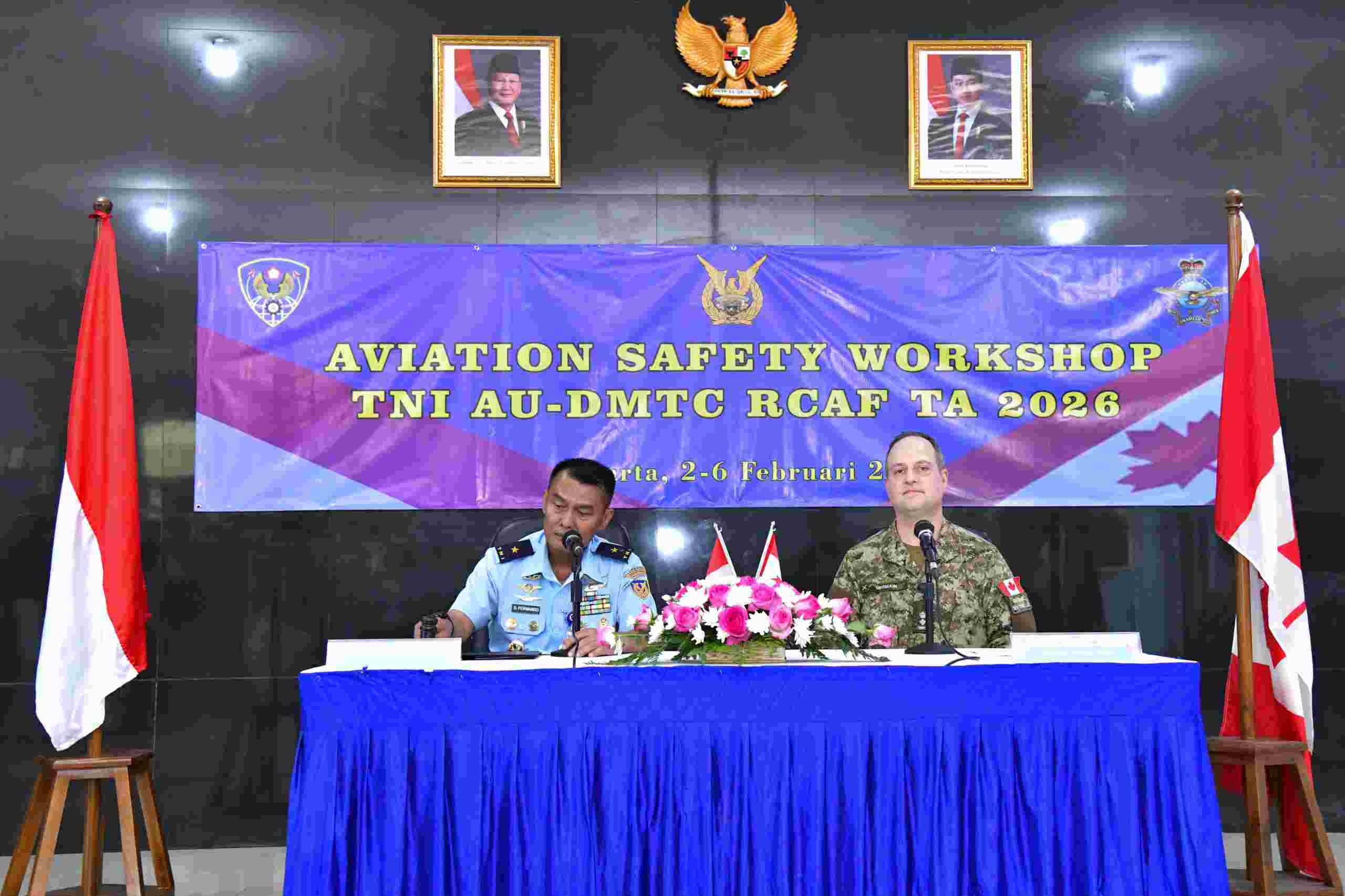 TNI AU-RCAF Selenggarakan Workshop Bahas Keselamatan Penerbangan