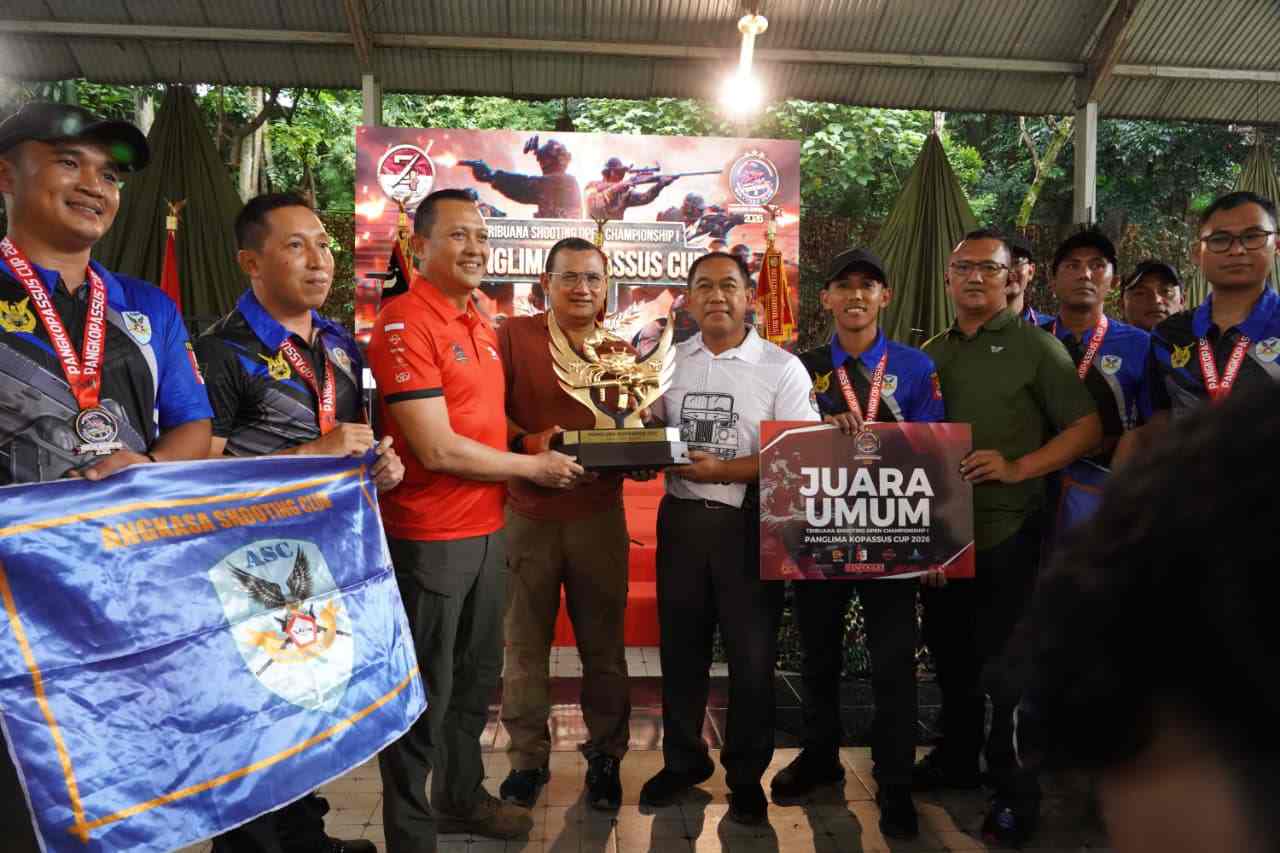 Angkasa Shooting Club TNI AU Juara Umum Kejuaraan Menembak Piala Pangkopassus 2026