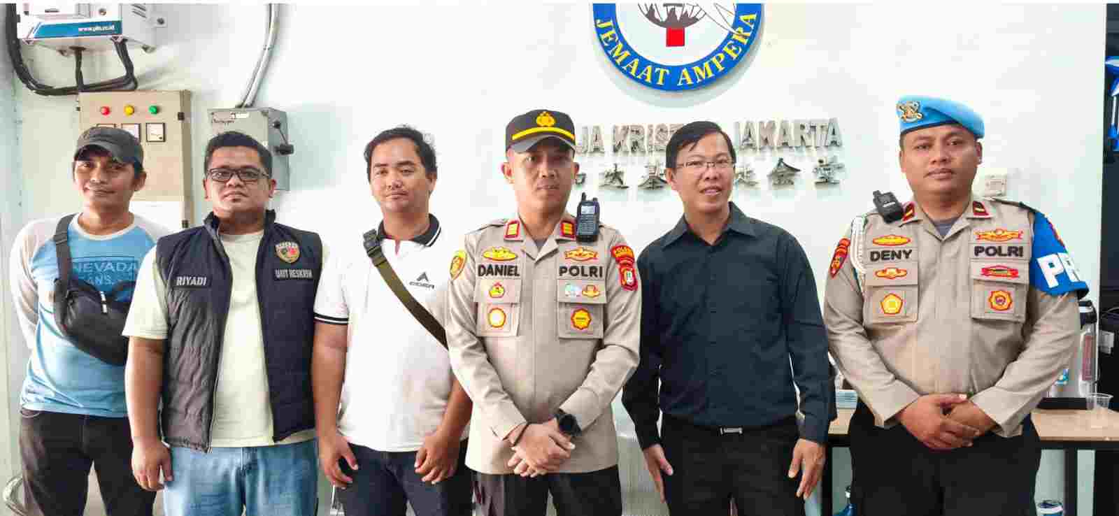 Kapolsek Pademangan Tinjau Pengamanan Ibadah Jumat Agung di Sejumlah Gereja