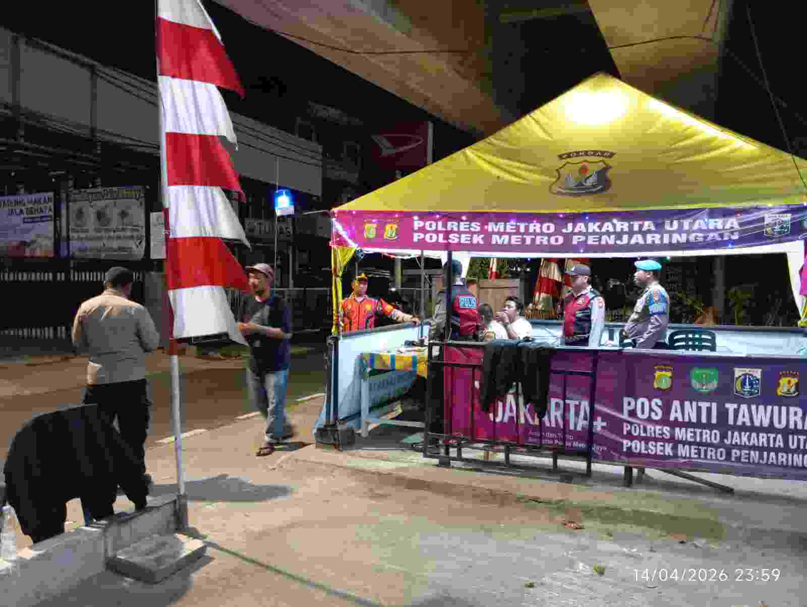 Patroli KRYD Polsek Metro Penjaringan Sisir Titik Rawan, Cegah Tawuran dan Kejahatan Jalanan