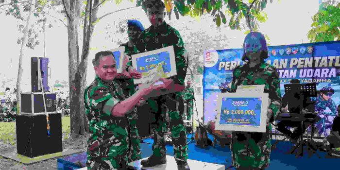 Lanud R. Suryadi Suryadarma Uji Ketahanan dan Kekompakan Prajurit Melalui Pentatlon Kemiliteran