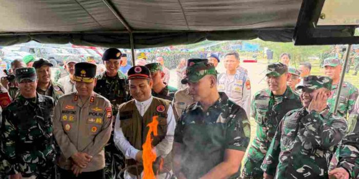 Lanal Bengkulu Ikuti Apel Gelar Latihan Kesiapsiagaan Operasional Penanggulangan Bencana Alam Gempa Bumi Megathrust Tahun 2026