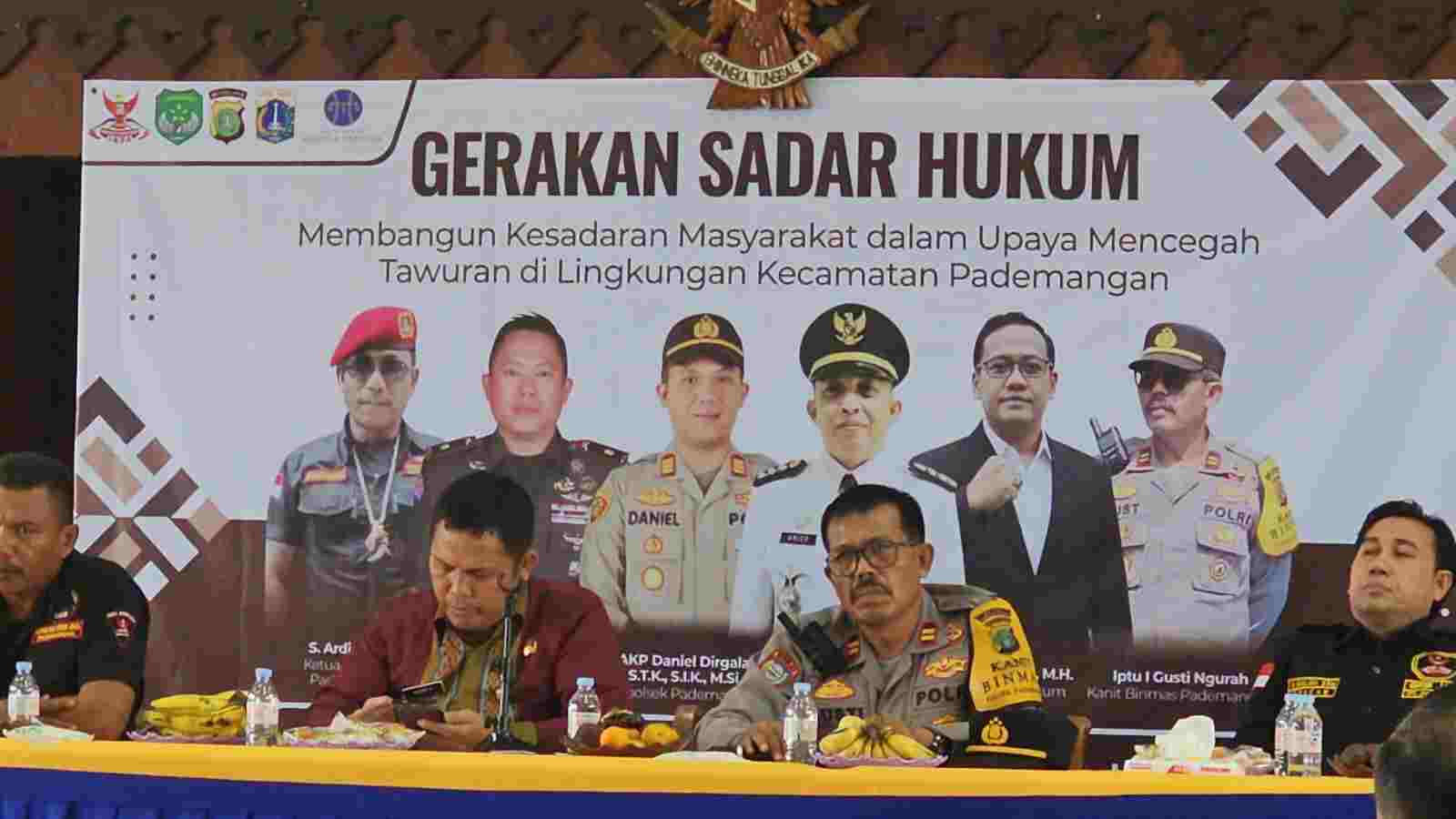 Gerakan Sadar Hukum di Pademangan, Polsek Bersama Ormas Edukasi Warga Cegah Tawuran