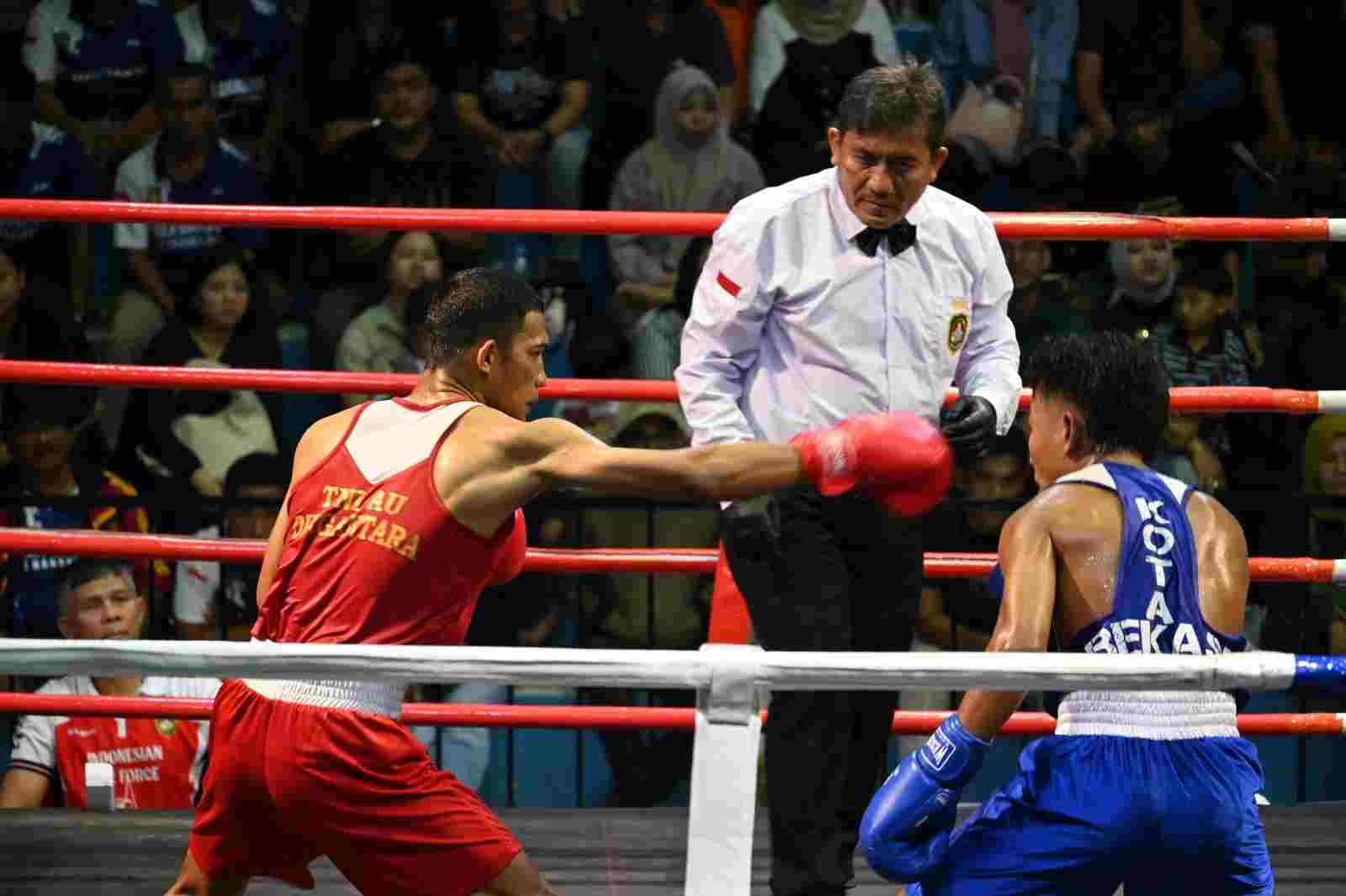 Kejuaraan Tinju Amatir Terbuka Piala Danlanud ASH 2026 Sukses Digelar