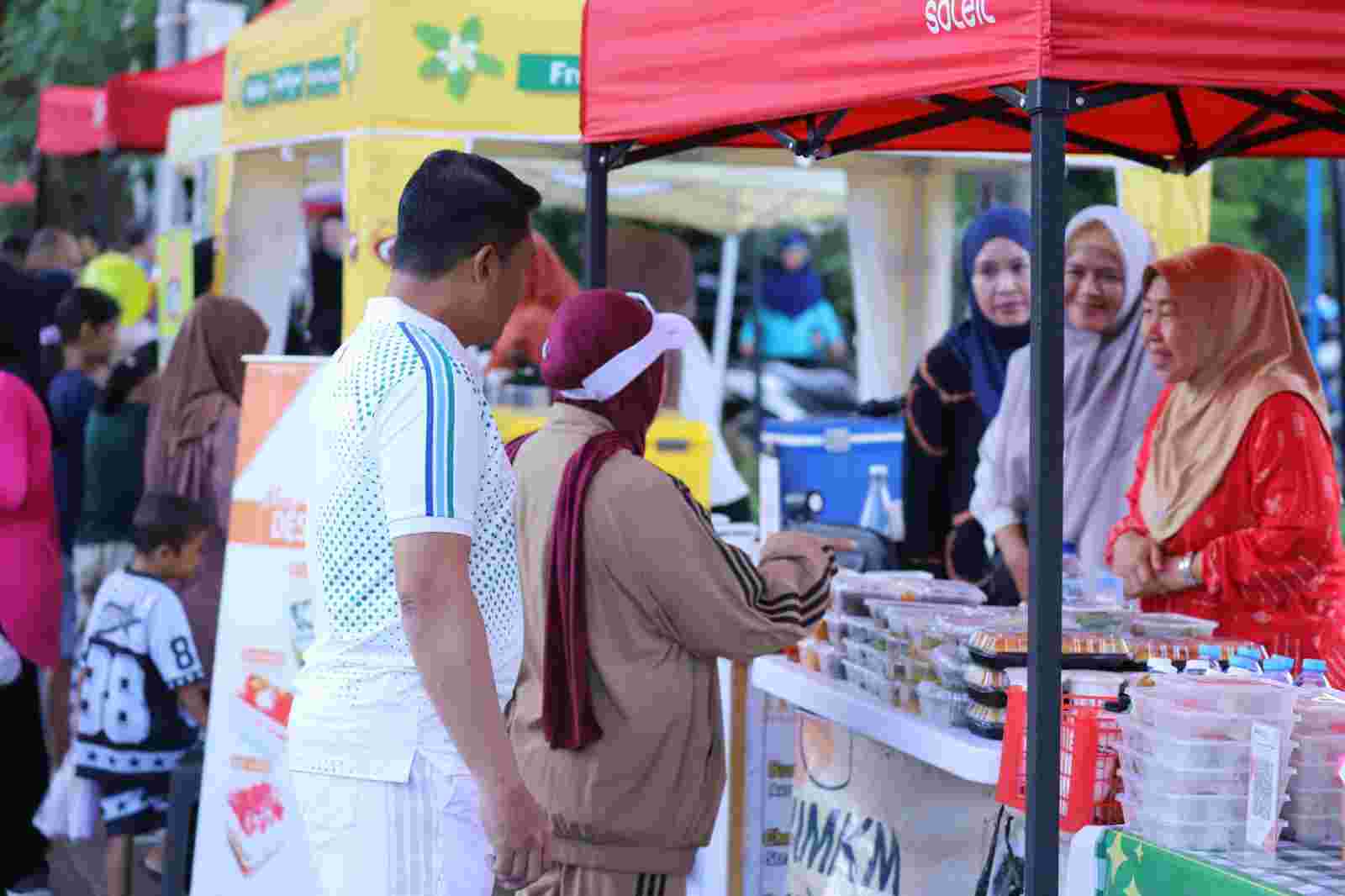 Car Free Day Lanud Sultan Hasanuddin Semarak, Danlanud Sapa Warga dan Dukung UMKM Lokal