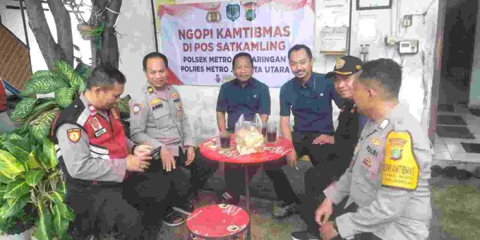 JAGA JAKARTA+ — JAGA WARGA, Polsek Metro Penjaringan Perkuat Sinergi Lewat DDS dan Ngopi Kamtibmas di Kamal Muara