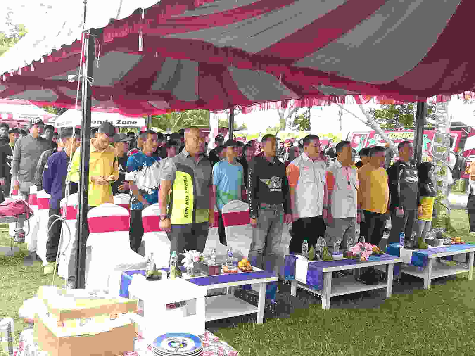 Prajurit Lanal Bintan Ikuti Tracking Gunung Bintan dlDalam Rangka HUT ORARI Ke-4