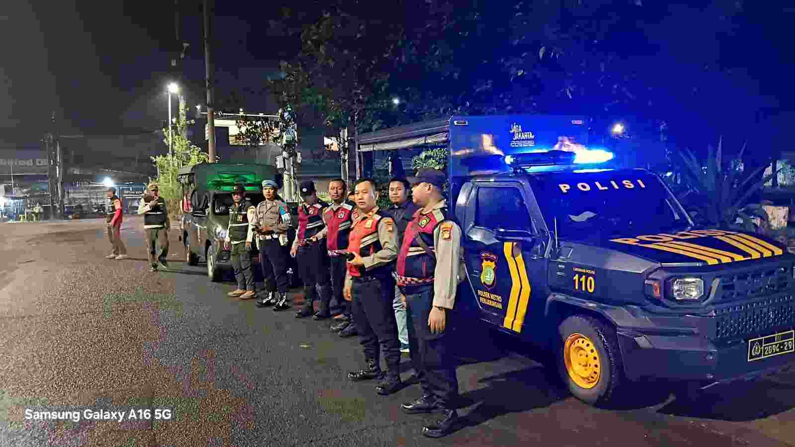 Polsek Metro Penjaringan Gelar Patroli KRYD Skala Besar, Tujuh Motor Tanpa Surat Diamankan