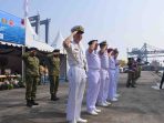 PERKUAT HUBUNGAN STRATEGIS, KODAERAL III MELEPAS KEBERANGKATAN KAPAL PERANG JEPAS JS IKAZUCHI