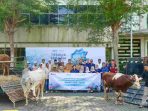 PT TERMINAL TELUK LAMONG LAKSANAKAN PROGRAM PELINDO BERBAGI HEWAN KURBAN, 12 SAPI DAN 21 KAMBING DISALURKAN KEPADA MASYARAKAT SEKITAR