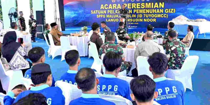 SPPG Maluka Baulin Lanud Sjamsudin Noor Resmi Beroperasi, Dukung Program Makan Bergizi Gratis