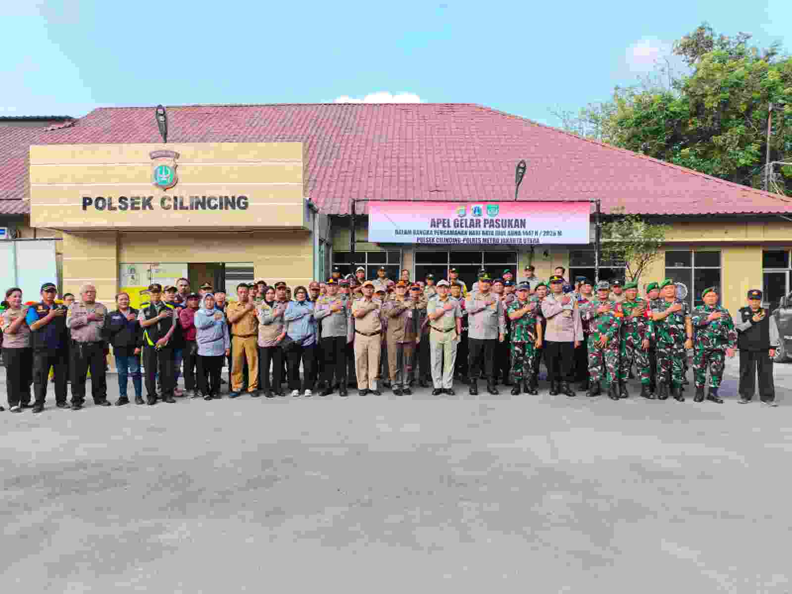 Polsek Cilincing Kerahkan 74 Personel Gabungan Amankan Malam Takbir dan Sholat Idul Adha 1447 H