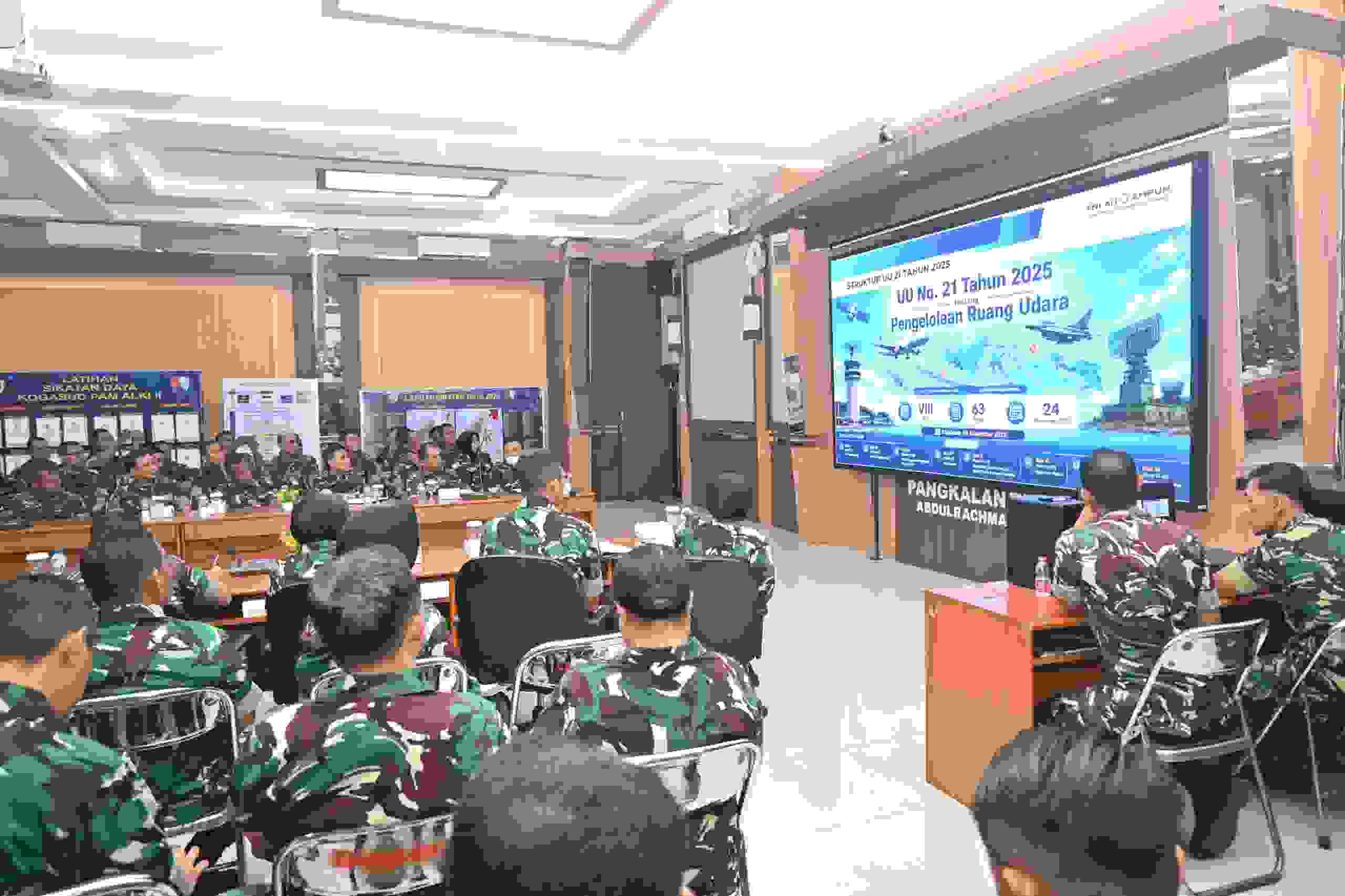 Lanud Abd Saleh Tingkatkan Pemahaman Personel tentang Pengelolaan Ruang Udara Nasional