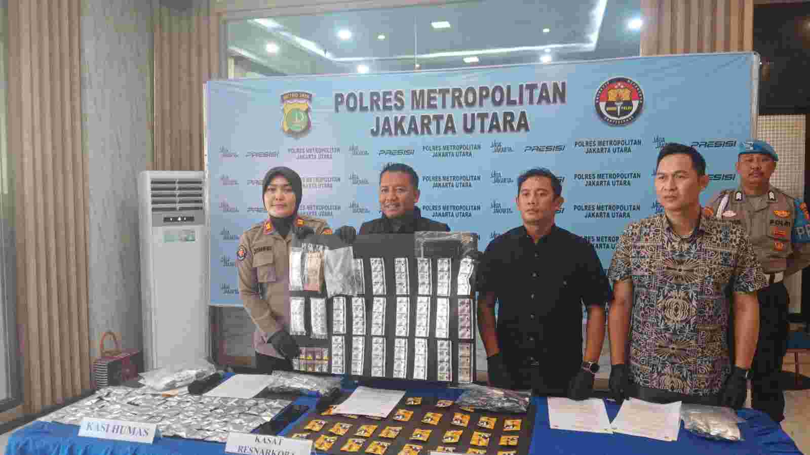 Satresnarkoba Polres Metro Jakarta Utara Bongkar Peredaran Obat Keras Daftar G Tanpa Izin Edar, Ribuan Butir Disita