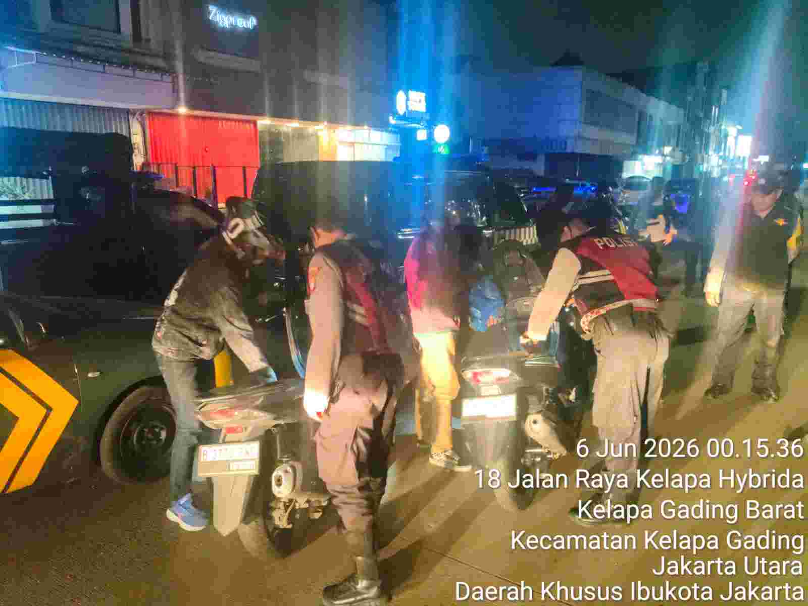 Polsek Kelapa Gading Tingkatkan Patroli KRYD, Cegah Tawuran dan Kejahatan Jalanan