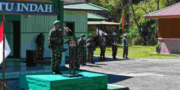 Kodim 1714/Puncak Jaya Gelar Korps Rapot Pindah Satuan dan Penerimaan Personel Baru