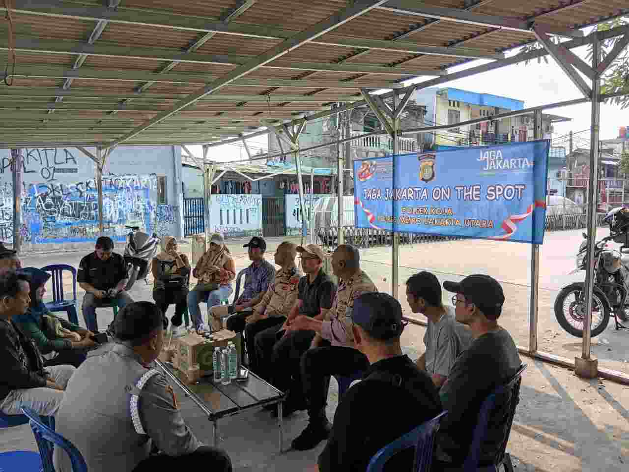 Jaga Jakarta On The Spot, Kapolsek Koja Ingatkan Bahaya Curanmor dan Tawuran Remaja