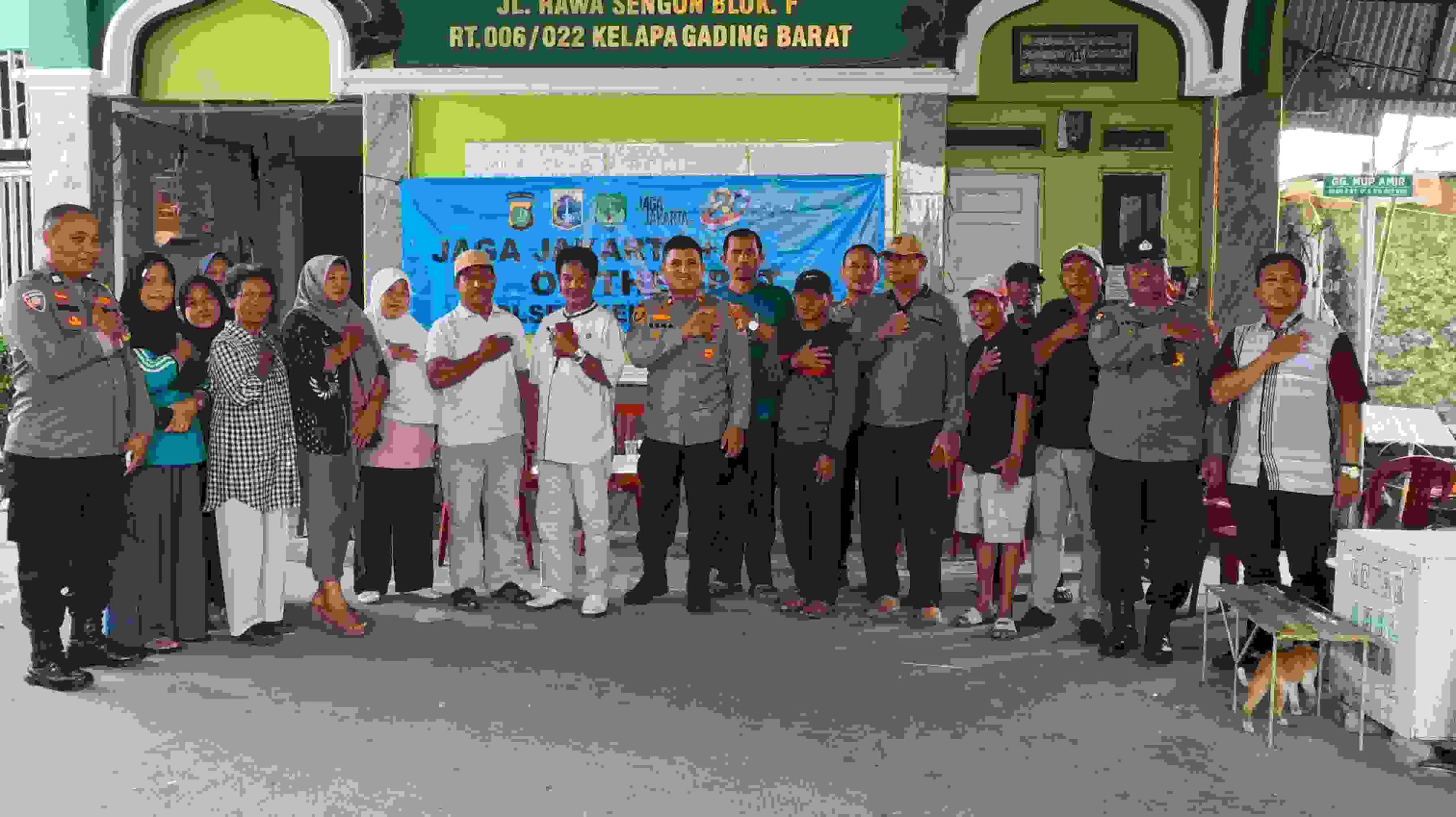 Jaga Jakarta On The Spot, Kapolsek Kelapa Gading Perkuat Sinergi Keamanan Bersama Warga