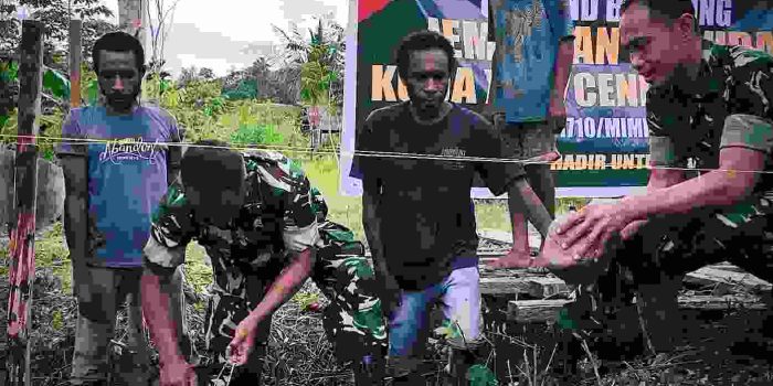 Perkuat Konektivitas Wilayah, Kodim 1710/Mimika Ground Breaking 6 Jembatan Garuda