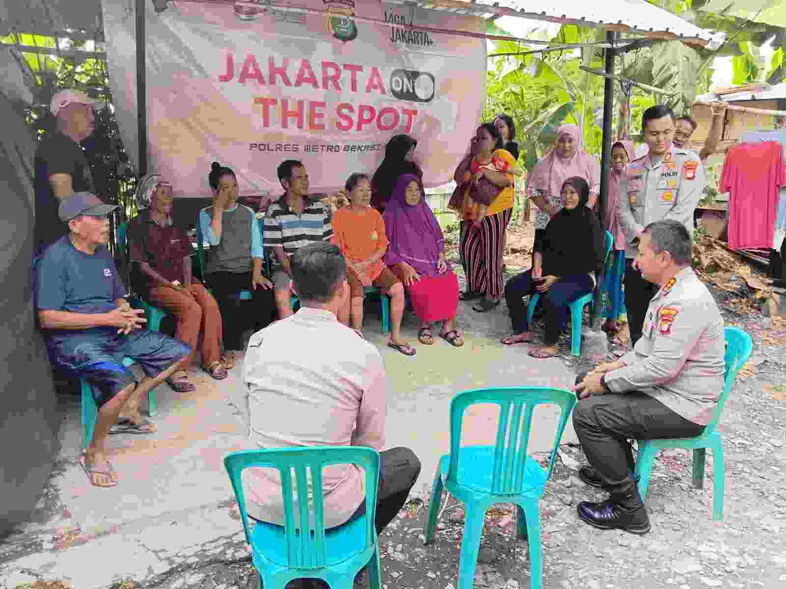 Kapolres Metro Bekasi Kota Gelar Jaga Jakarta On The Spot di Kelurahan Harapan Baru