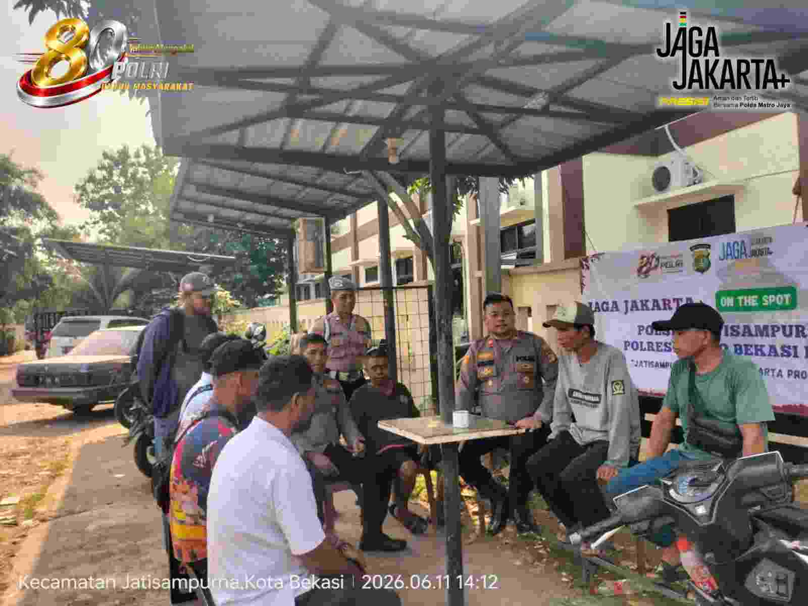 Kapolsek Jatisampurna Gelar Jaga Jakarta On The Spot Bersama Warga Kranggan, Perkuat Sinergi dan Kepedulian Sosial