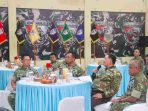 Wapang TNI Bersama Menhan RI Tinjau Lokasi Industri Strategis dan Yonif TP 938/Pancasona di Jawa Barat