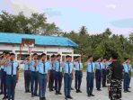 Tanamkan Disiplin dan Jiwa Korsa, Pasops Lanal Nias Pimpin Pembinaan Siswa SMA Taruna Hang Tuah Teluk Dalam*