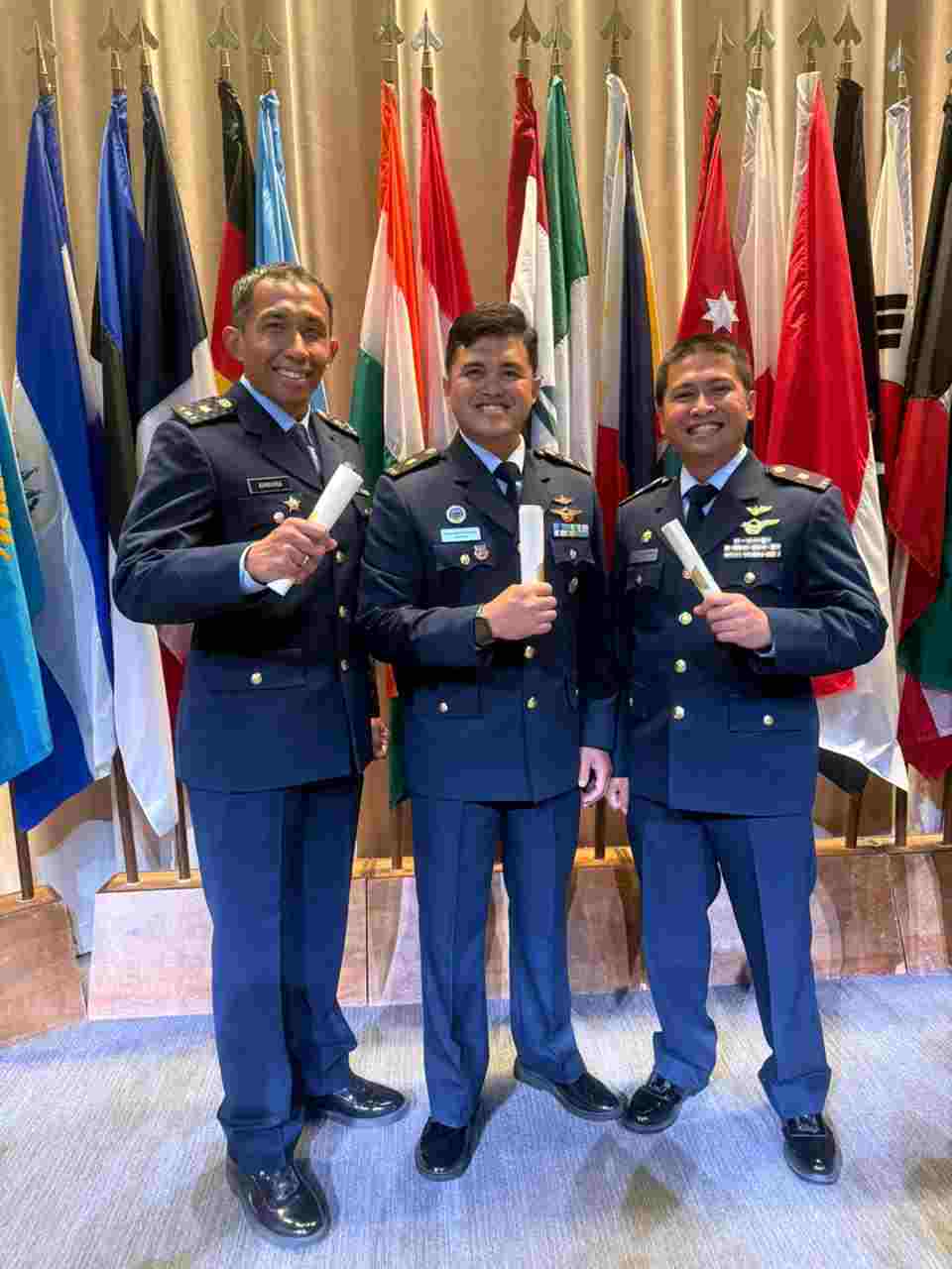 Tempuh Pendidikan di Amerika Serikat, Tiga Perwira TNI AU Tuntaskan Air Command and Staff College