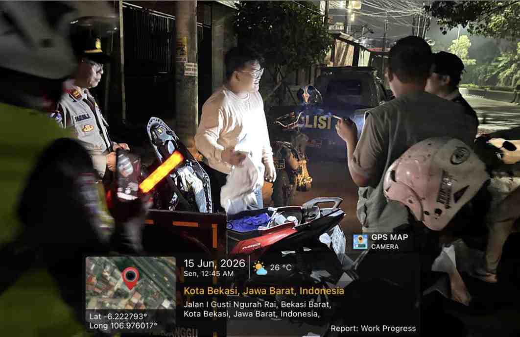 Jaga Jakarta On The Spot, Polsek Bekasi Barat Gelar Razia Stasioner dan Patroli Antisipasi Kejahatan Jalanan serta Tawuran