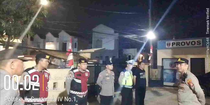 POLSEK JATIASIH RUTIN GELAR RAZIA STASIONER DAN PATROLI WILAYAH, ANTISIPASI KEJAHATAN JALANAN CIPTAKAN SITUASI YANG AMAN DAN KONDUSIF