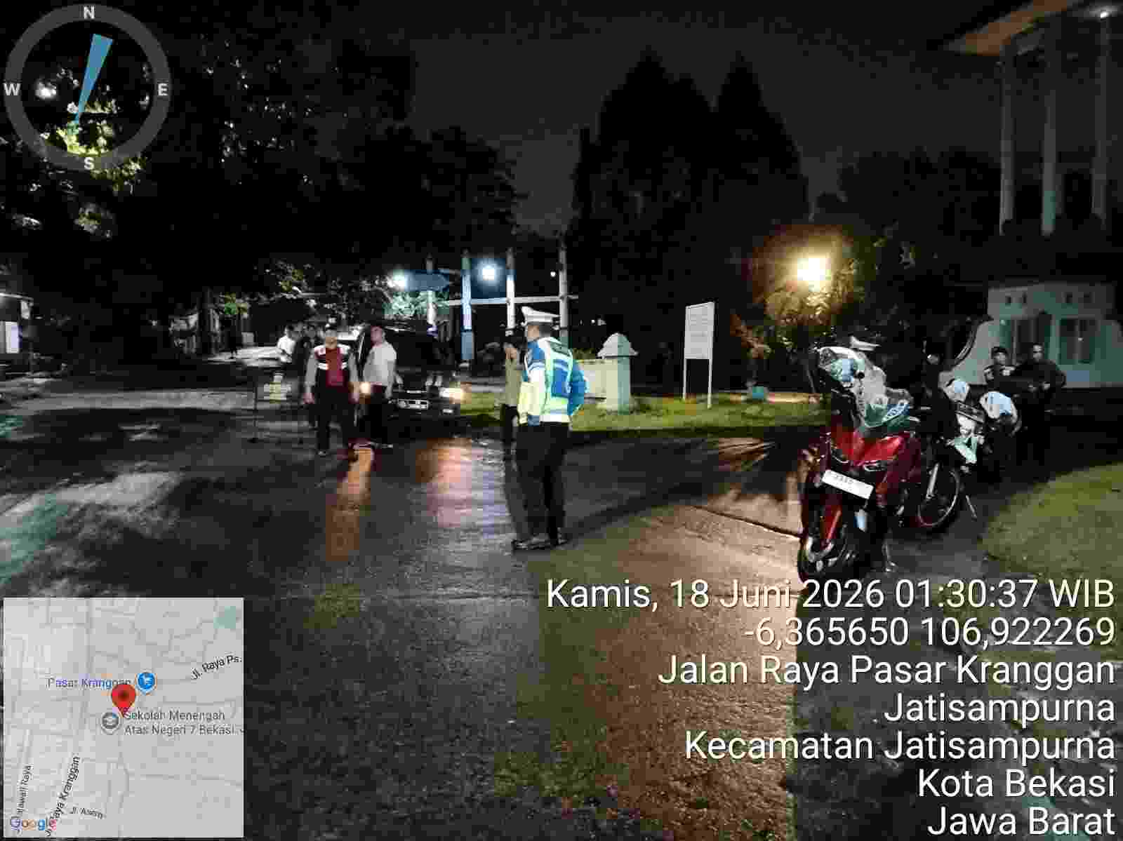 Polsek Jatisampurna Tingkatkan Patroli 3 Pilar dan Razia Stasioner, Antisipasi 3C hingga Gangguan Kamtibmas