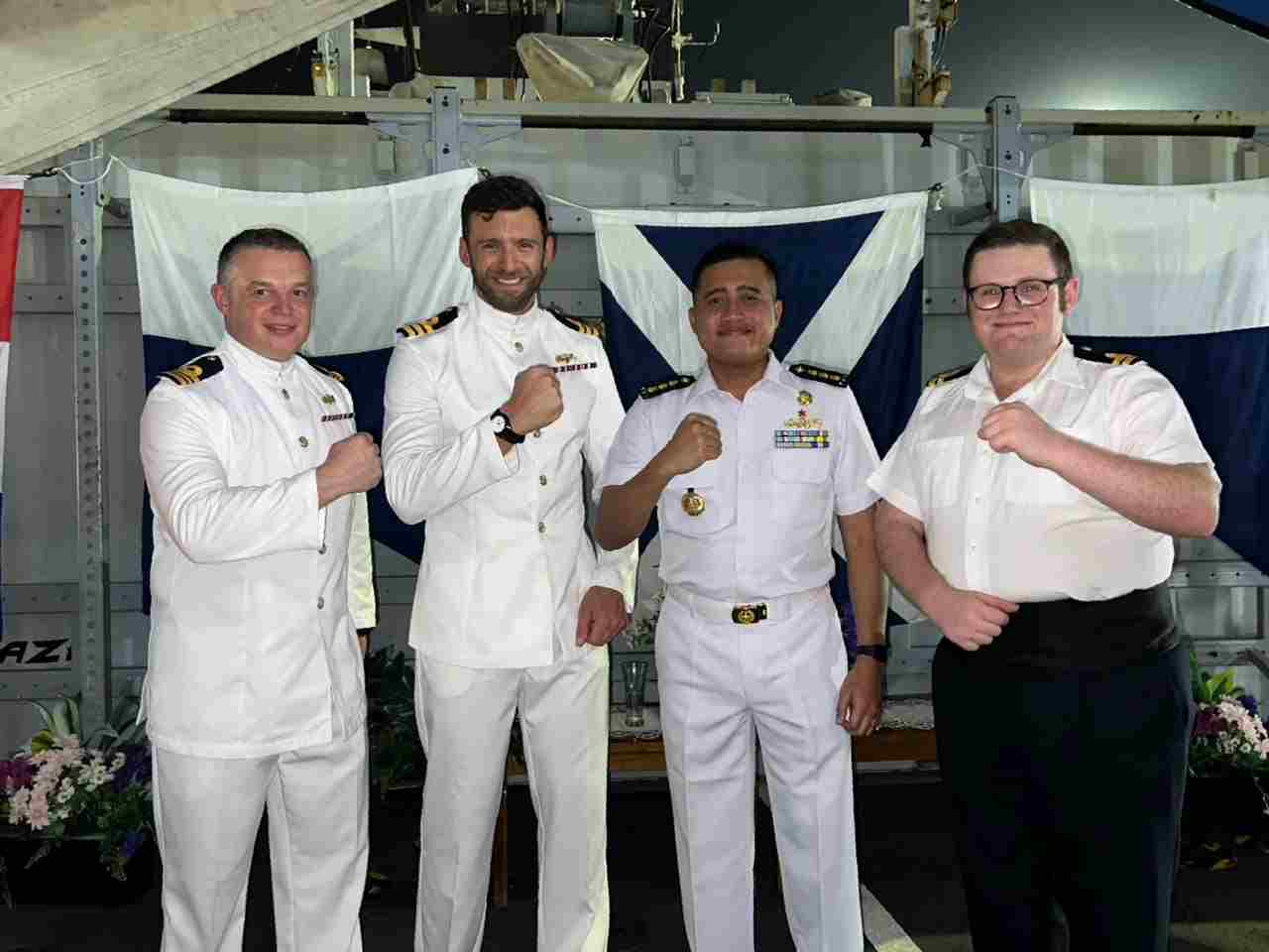 PERKUAT DIPLOMASI MARITIM, KODAERAL III HADIRI DECK RECEPTION HMS TAMAR