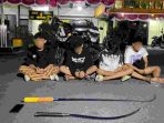 Brimob Batalyon B Pelopor Bubarkan Tawuran di Kramat Jati, 4 Remaja dan Dua Celurit Diamankan