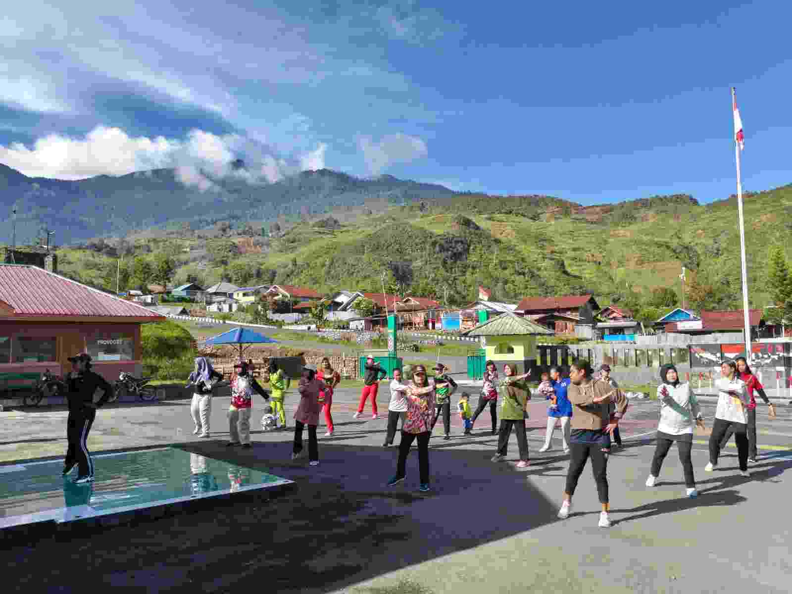 Kodim 1714/Puncak Jaya Laksanakan Kegiatan Jumat Sehat