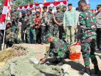 Pangdam XVII/Cenderawasih Pimpin Peletakan Batu Pertama Jembatan Garuda Merah Putih di Mimika