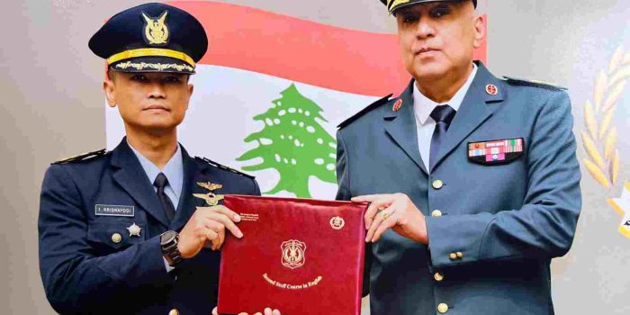Perwira TNI AU Raih Best Research Paper pada Pendidikan Command and Staff College di Lebanon