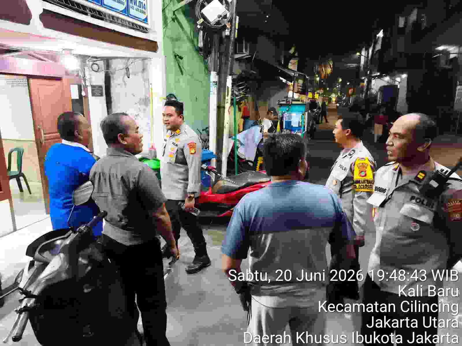 Jaga Jakarta On The Spot, Polsek Cilincing Perkuat Sinergi Keamanan Bersama Warga
