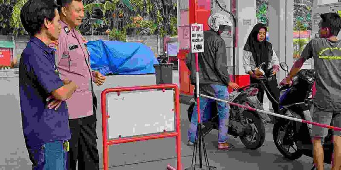 Bekasi On The Spot: Polsek Bantargebang Sisir SPBU Raya Mustikasari Guna Garansi Rasa Aman Warga