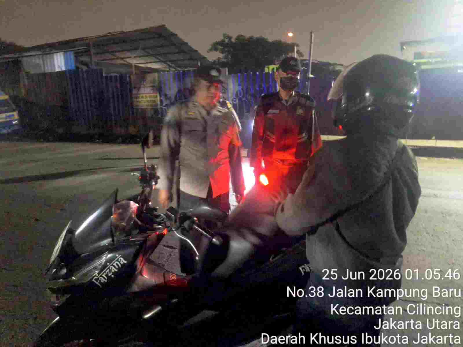 Polsek Cilincing Intensifkan Patroli dan Razia Stasioner untuk Cegah Tawuran serta Gangguan Kamtibmas