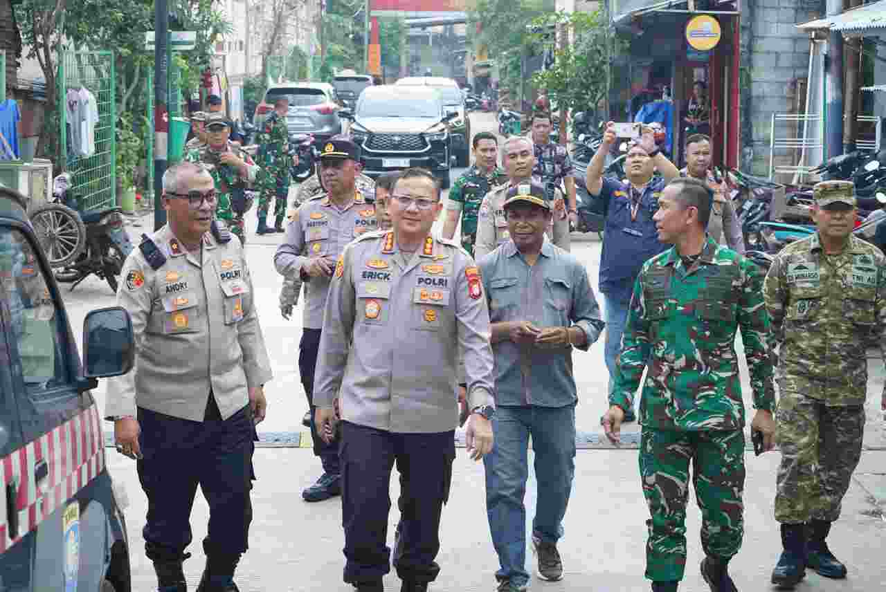 Sinergi TNI-Polri Tinjau Lokasi Jaga Jakarta On The Spot, Perkuat Keamanan Wilayah Koja