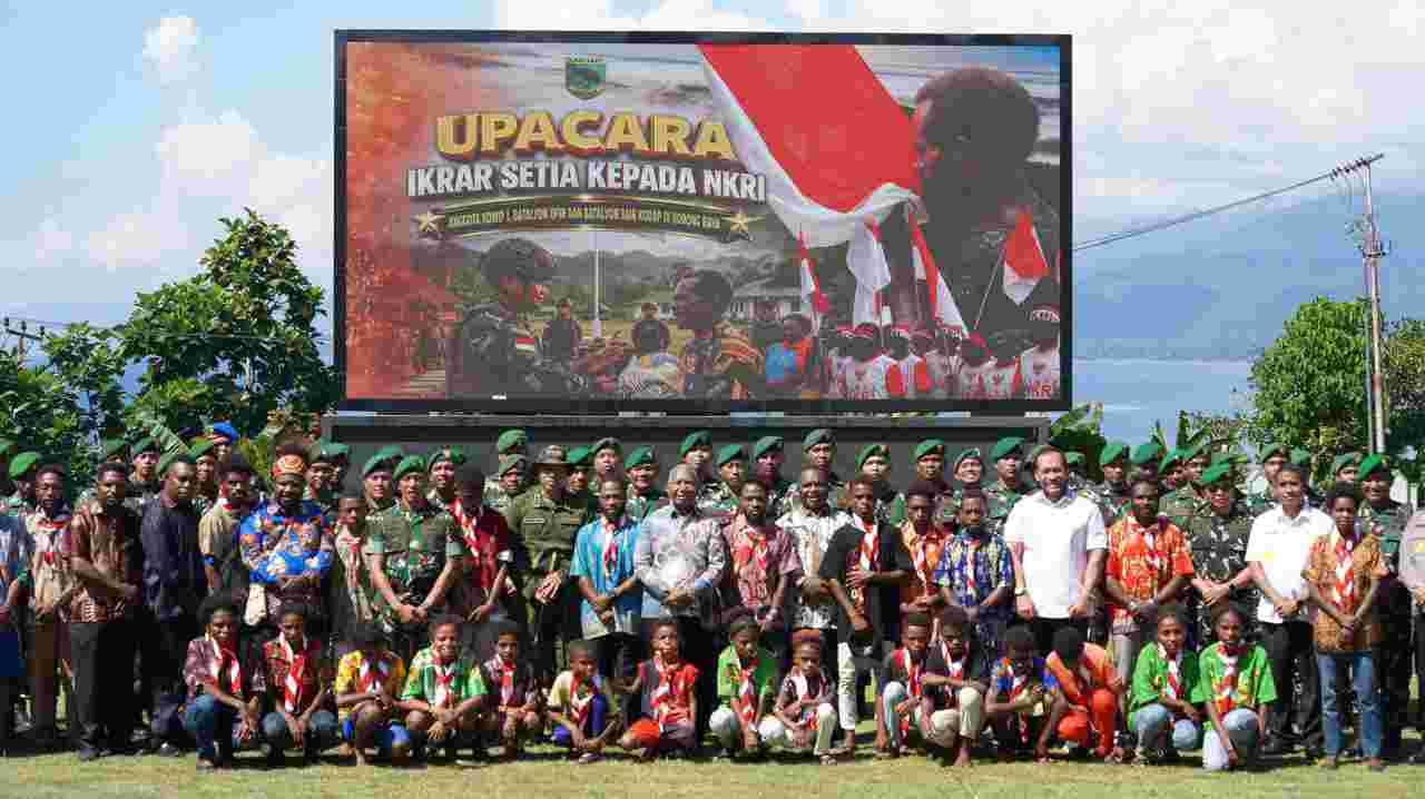 Sepuluh Anggota TPNPB-OPM Kodap IV Sorong Raya Ikrar Setia kepada NKRI di Manokwari