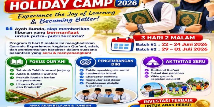 Liburan Berkesan, Akhlak Terbentuk, Waktu Produktif dan Bermanfaat dengan Quranic Camp Bimbel Primago 2026
