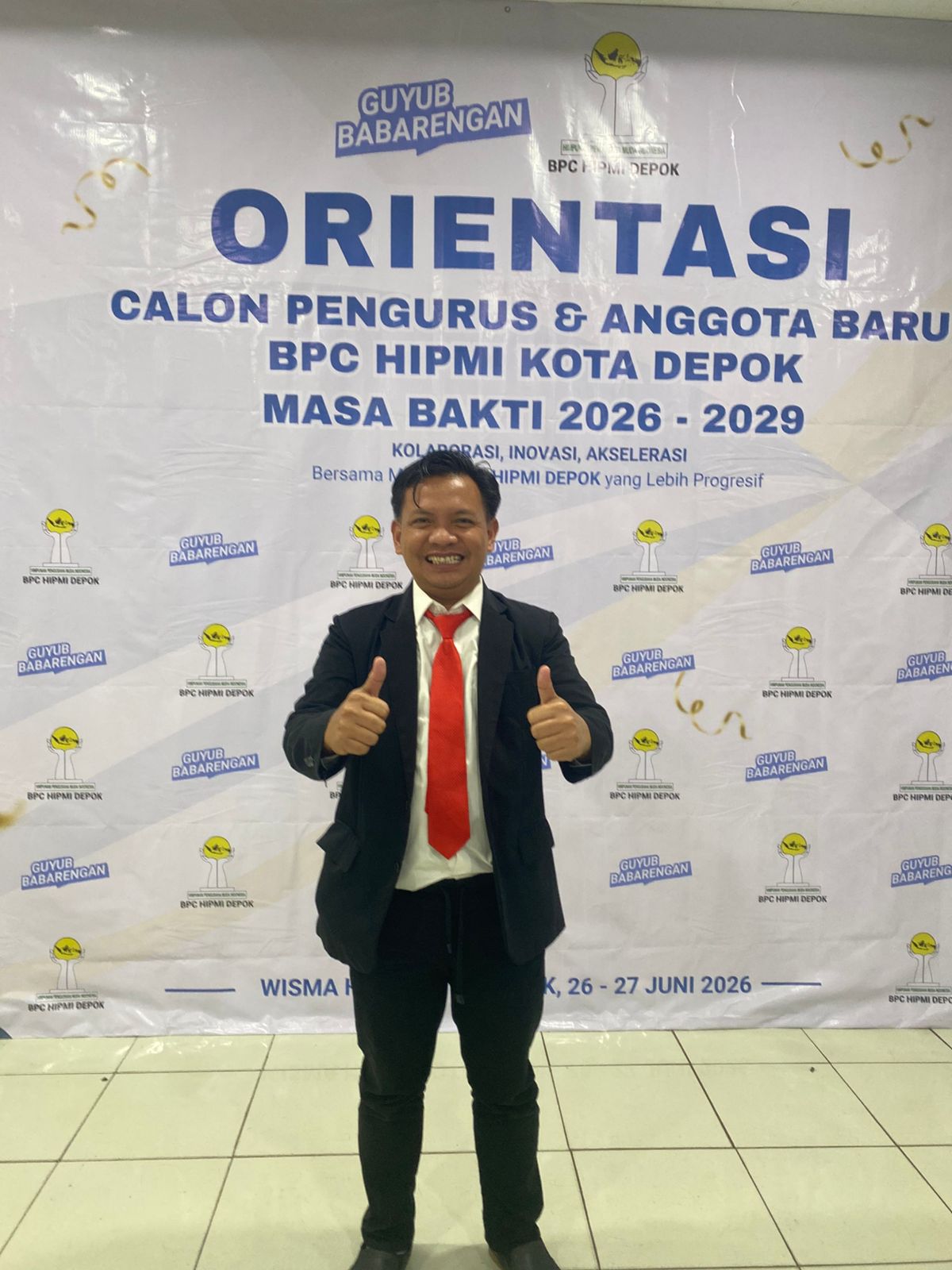 Dr Awaluddin Faj, M.Pd Ikuti Orientasi Calon Pengurus dan Anggota Baru HIPMI Depok Tahun 2026