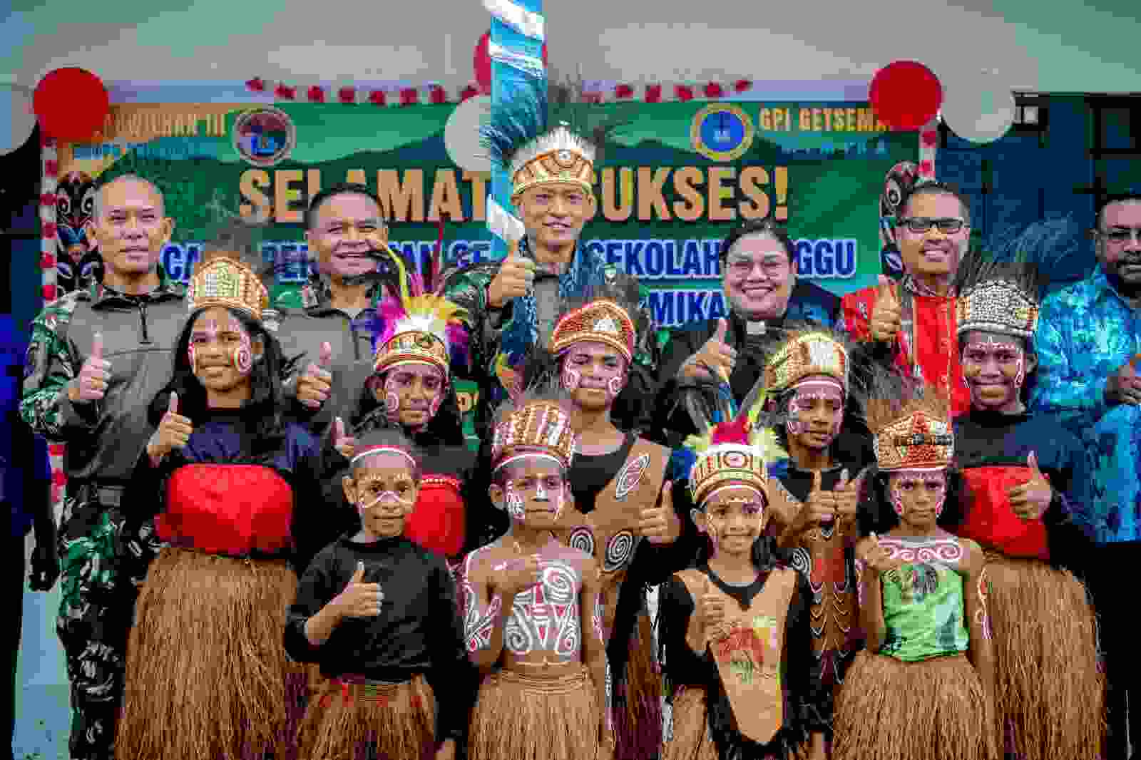 Dulu Beribadah di Teras, Kini Anak-anak Papua Memiliki Gedung Sekolah Minggu Permanen