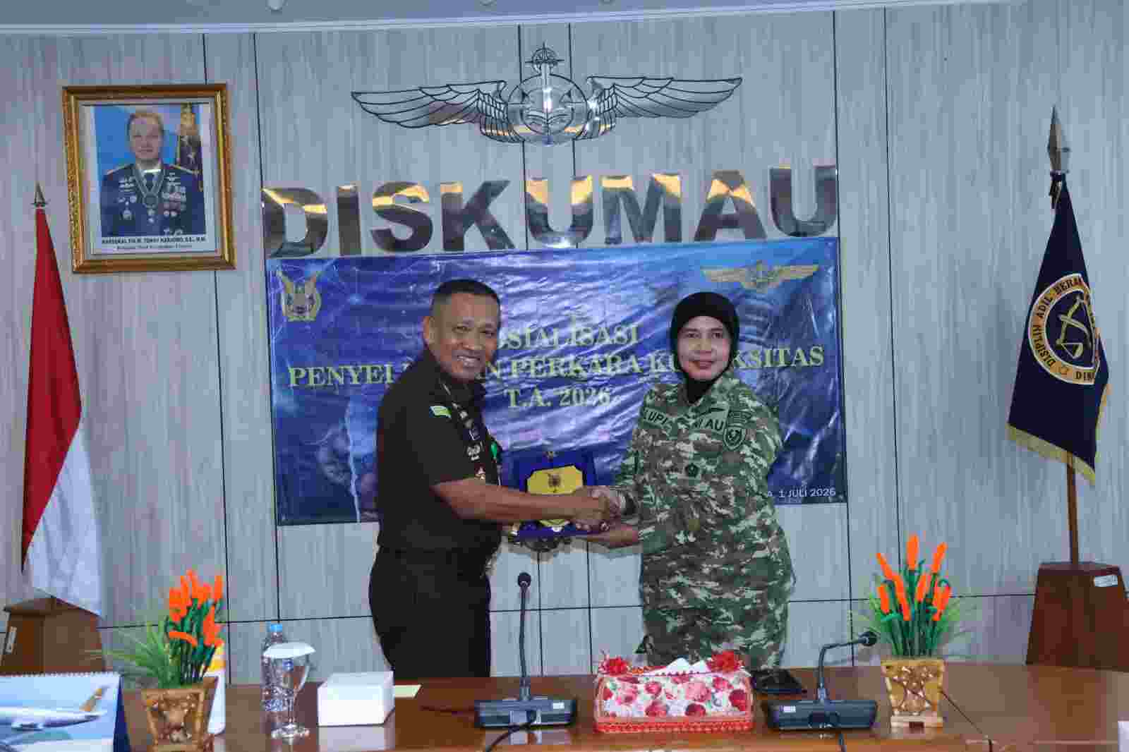 Diskumau Tingkatkan Kapasitas Perwira Hukum TNI AU dalam Penyelesaian Perkara Koneksitas