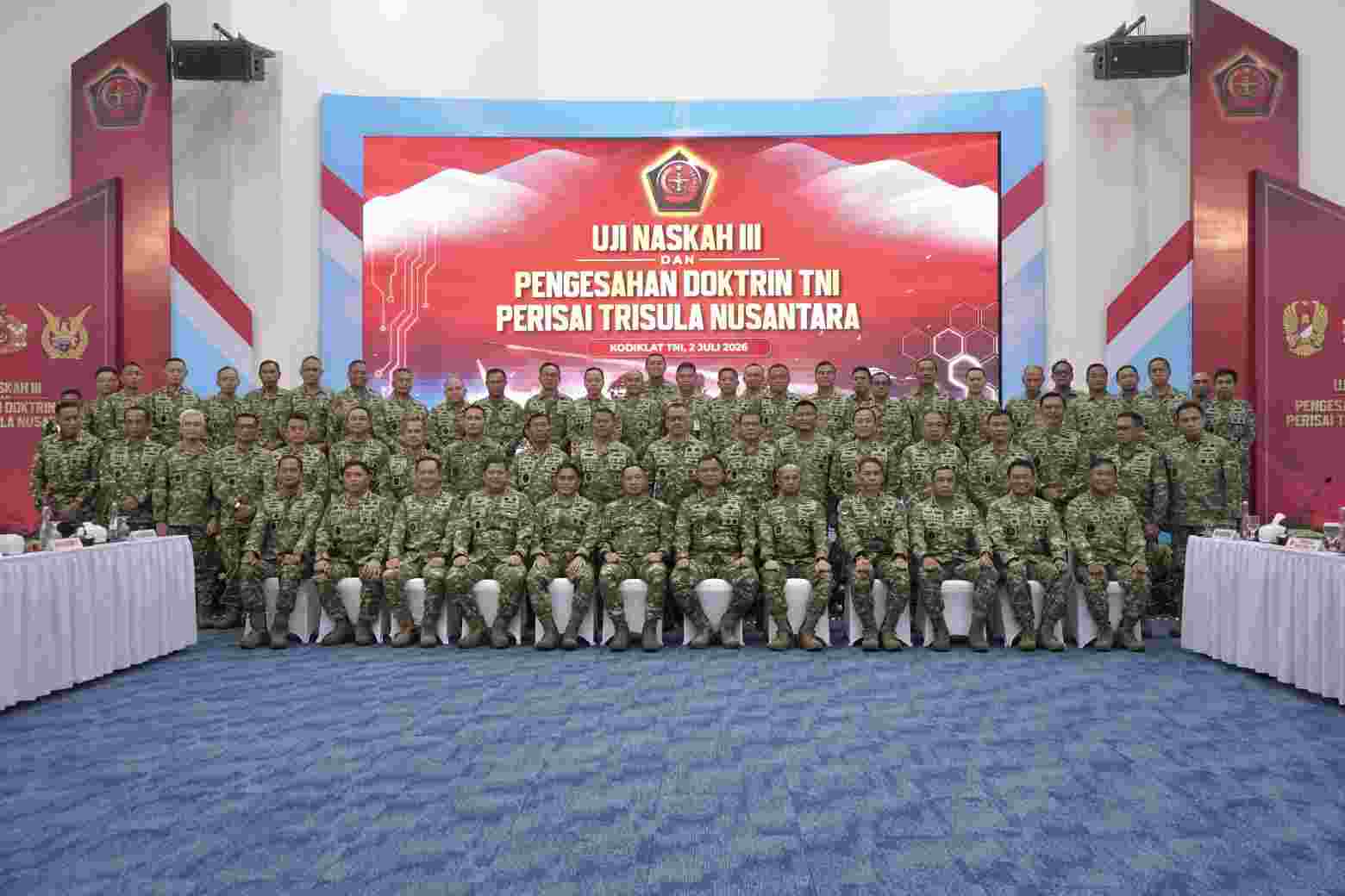 Panglima TNI Pimpin Pengesahan Doktrin “Perisai Trisula Nusantara”, Tegaskan Adaptasi TNI Hadapi Perang Modern