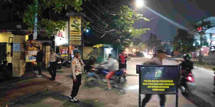 Polsek Metro Penjaringan Gelar KRYD Tengah Malam, Delapan Motor Tanpa Kelengkapan Diamankan