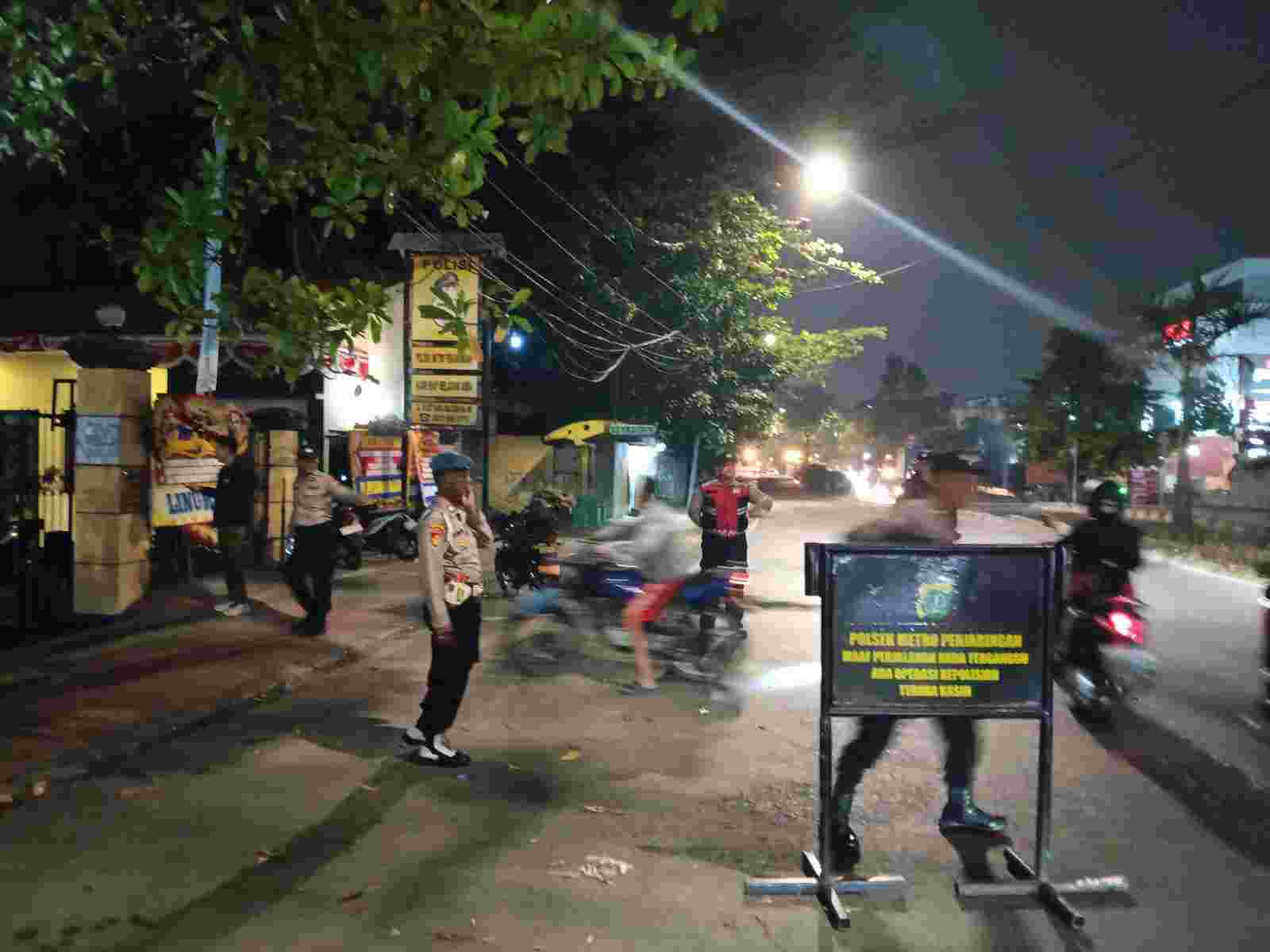 Polsek Metro Penjaringan Gelar KRYD Tengah Malam, Delapan Motor Tanpa Kelengkapan Diamankan