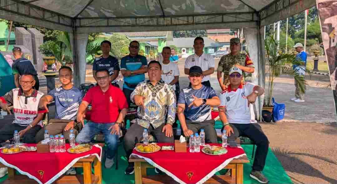 MERIAH! POLSEK BANTAR GEBANG HADIRI PEMBUKAAN TURNAMEN VOLI PIALA DANYON ARMED 7 BIRINGGALIH