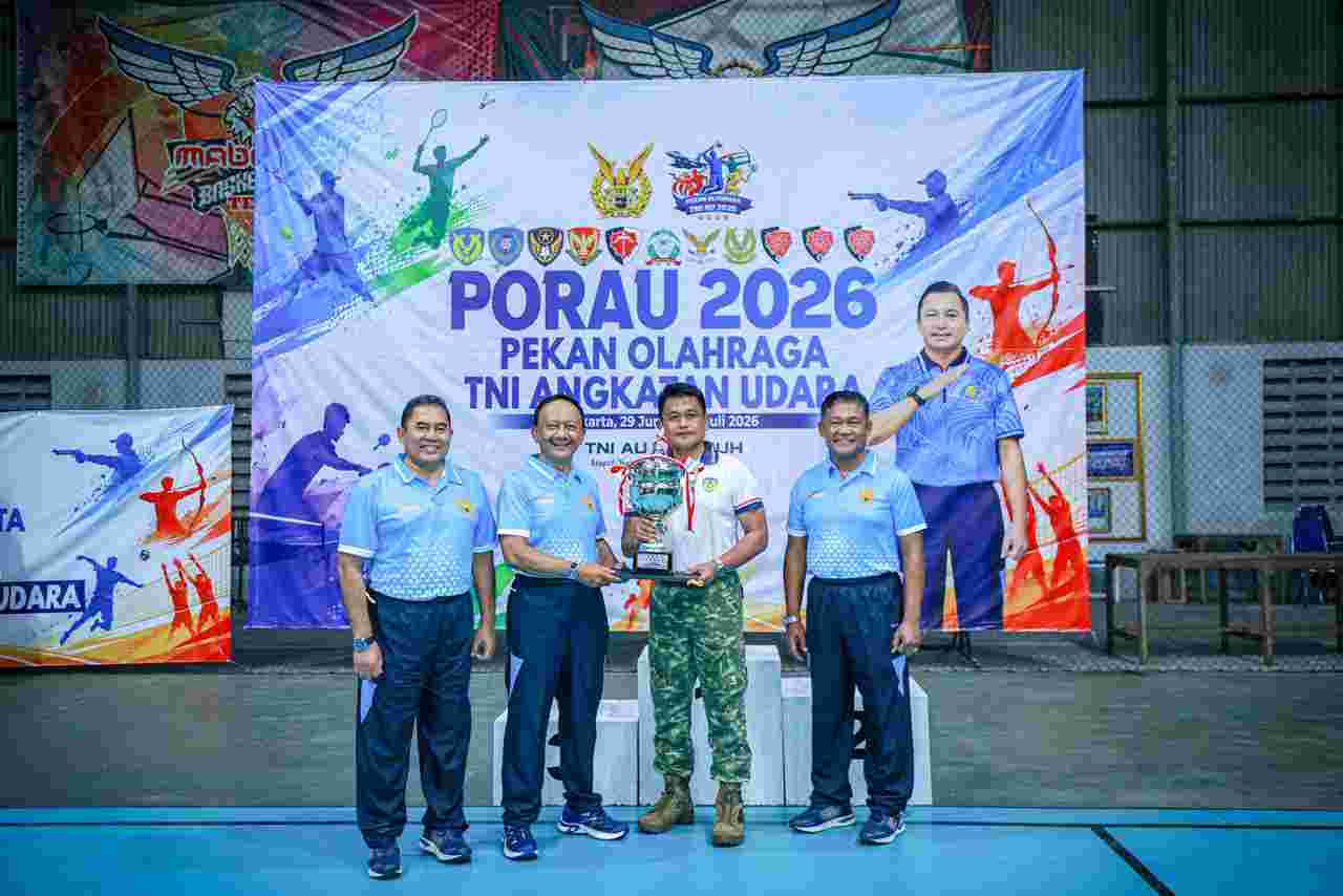 PORAU 2026 Resmi Ditutup, Sarana Perkuat Soliditas dan Semangat Kebersamaan Personel TNI AU